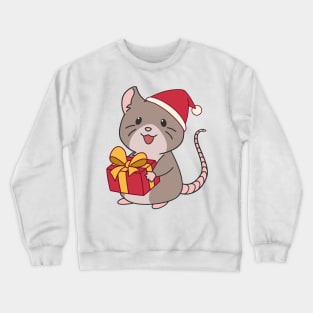 Christmas rat Crewneck Sweatshirt